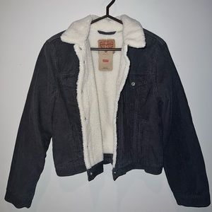 Stylish XL Grey Levi Jacket